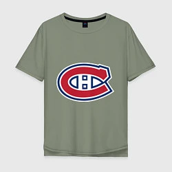 Футболка оверсайз мужская Montreal Canadiens, цвет: авокадо