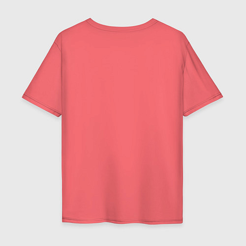 Мужская футболка оверсайз Detroit Red Wings / Коралловый – фото 2