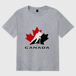 Футболка оверсайз мужская Canada, цвет: меланж