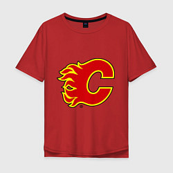 Мужская футболка оверсайз Calgary Flames