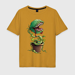 Мужская футболка оверсайз Plants vs zombies