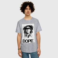 Футболка оверсайз мужская Bob Marley Dope, цвет: меланж — фото 2