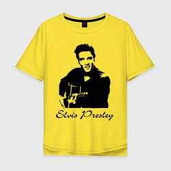 Футболка оверсайз мужская Elvis Presley, цвет: желтый