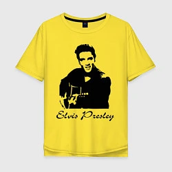 Футболка оверсайз мужская Elvis Presley, цвет: желтый