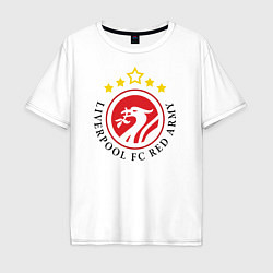 Футболка оверсайз мужская Liverpool FC Red Army, цвет: белый