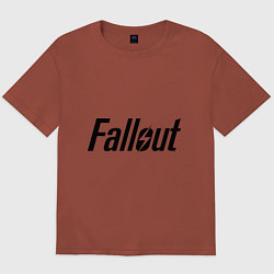 Футболка оверсайз мужская Fallout, цвет: кирпичный
