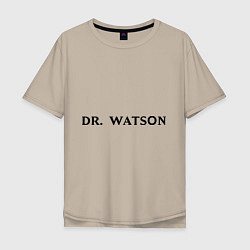 Футболка оверсайз мужская Dr. Watson, цвет: миндальный