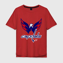 Футболка оверсайз мужская Washington Capitals: Ovechkin, цвет: красный