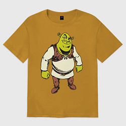 Футболка оверсайз мужская Shrek 3, цвет: горчичный