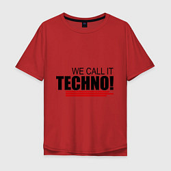 Мужская футболка оверсайз We call it Techno