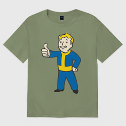 Футболка оверсайз мужская Fallout Boy, цвет: авокадо