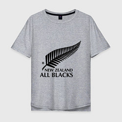 Футболка оверсайз мужская New Zeland: All blacks, цвет: меланж