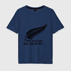 Футболка оверсайз мужская New Zeland: All blacks, цвет: тёмно-синий