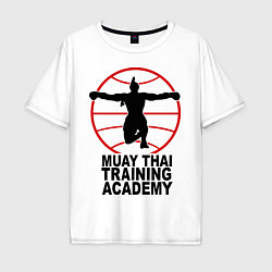 Футболка оверсайз мужская Mauy Thai Training Academy, цвет: белый