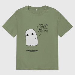 Футболка оверсайз мужская Ghost, цвет: авокадо