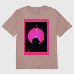 Футболка оверсайз мужская Blade Runner 2049, цвет: пыльно-розовый