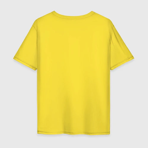 Мужская футболка оверсайз Russia Coat / Желтый – фото 2