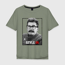 Футболка оверсайз мужская Stalin: Style in, цвет: авокадо