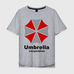 Футболка оверсайз мужская Umbrella corporation, цвет: меланж