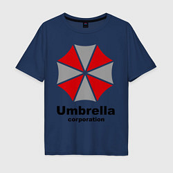 Футболка оверсайз мужская Umbrella corporation, цвет: тёмно-синий