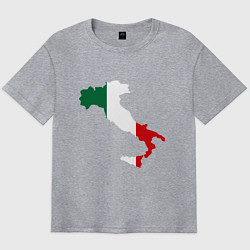 Футболка оверсайз мужская Италия (Italy), цвет: меланж