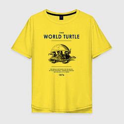 Мужская футболка оверсайз World turtle
