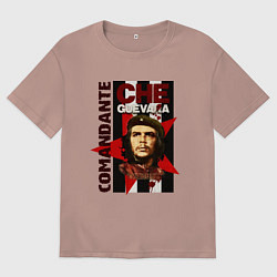 Футболка оверсайз мужская Comandante, цвет: пыльно-розовый