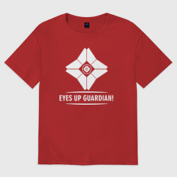 Футболка оверсайз мужская Eyes Up Guardian, цвет: красный