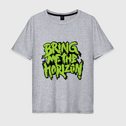 Футболка оверсайз мужская Bring me the horizon, цвет: меланж