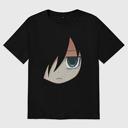 Футболка оверсайз мужская Tomoko Kuroki Face, цвет: черный