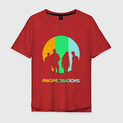 Футболка оверсайз мужская Imagine Dragons: Evolve, цвет: красный