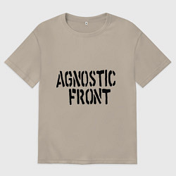 Мужская футболка оверсайз Agnostic front