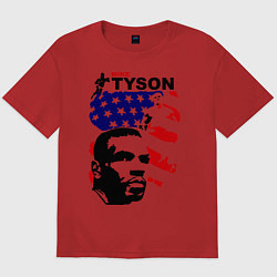 Футболка оверсайз мужская Mike Tyson: USA Boxing, цвет: красный