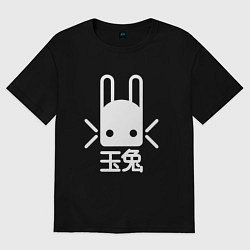 Футболка оверсайз мужская Destiny Rabbit, цвет: черный