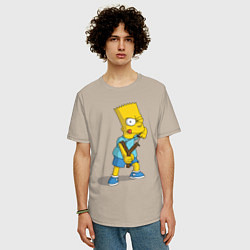Футболка оверсайз мужская Bart Bully, цвет: миндальный — фото 2