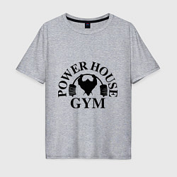 Футболка оверсайз мужская Power House Gym, цвет: меланж