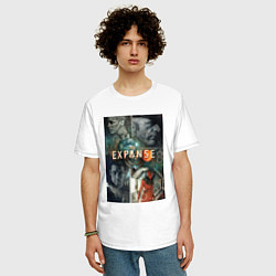 Футболка оверсайз мужская The Expanse, цвет: белый — фото 2
