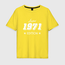 Футболка оверсайз мужская Limited Edition 1971, цвет: желтый