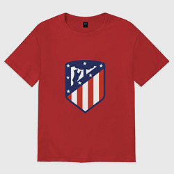 Футболка оверсайз мужская Atletico Madrid, цвет: красный