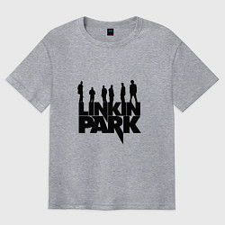 Футболка оверсайз мужская Linkin Park, цвет: меланж
