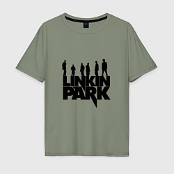 Футболка оверсайз мужская Linkin Park, цвет: авокадо