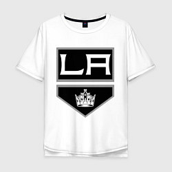 Футболка оверсайз мужская Los Angeles Kings, цвет: белый