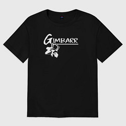 Футболка оверсайз мужская Gimbarr: колумбийский стиль, цвет: черный
