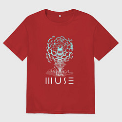 Футболка оверсайз мужская Muse, цвет: красный