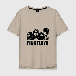 Футболка оверсайз мужская Pink Floyd, цвет: миндальный