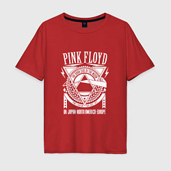 Футболка оверсайз мужская Pink Floyd, цвет: красный