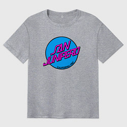 Футболка оверсайз мужская San Junipero, цвет: меланж