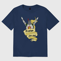 Футболка оверсайз мужская Praise the Sun, цвет: тёмно-синий