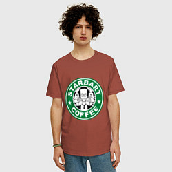 Футболка оверсайз мужская Starbart, цвет: кирпичный — фото 2