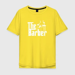 Футболка оверсайз мужская The Barber Godfather, цвет: желтый